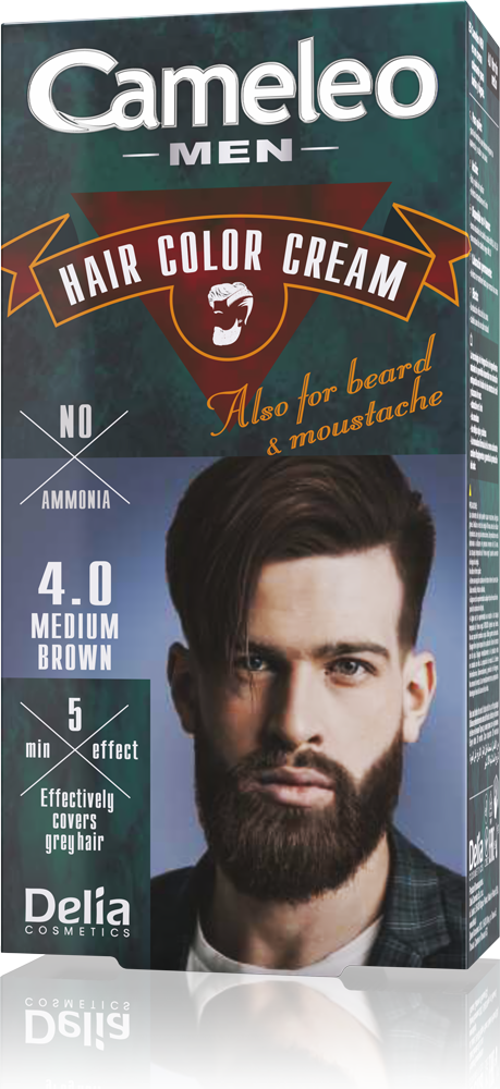 Hair, beard and moustache dye for men – Delia Cosmetics
